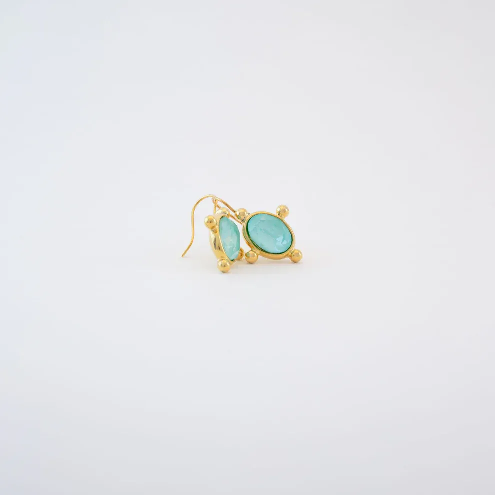 Pulsera con Colgante de Cruz, Color: acua