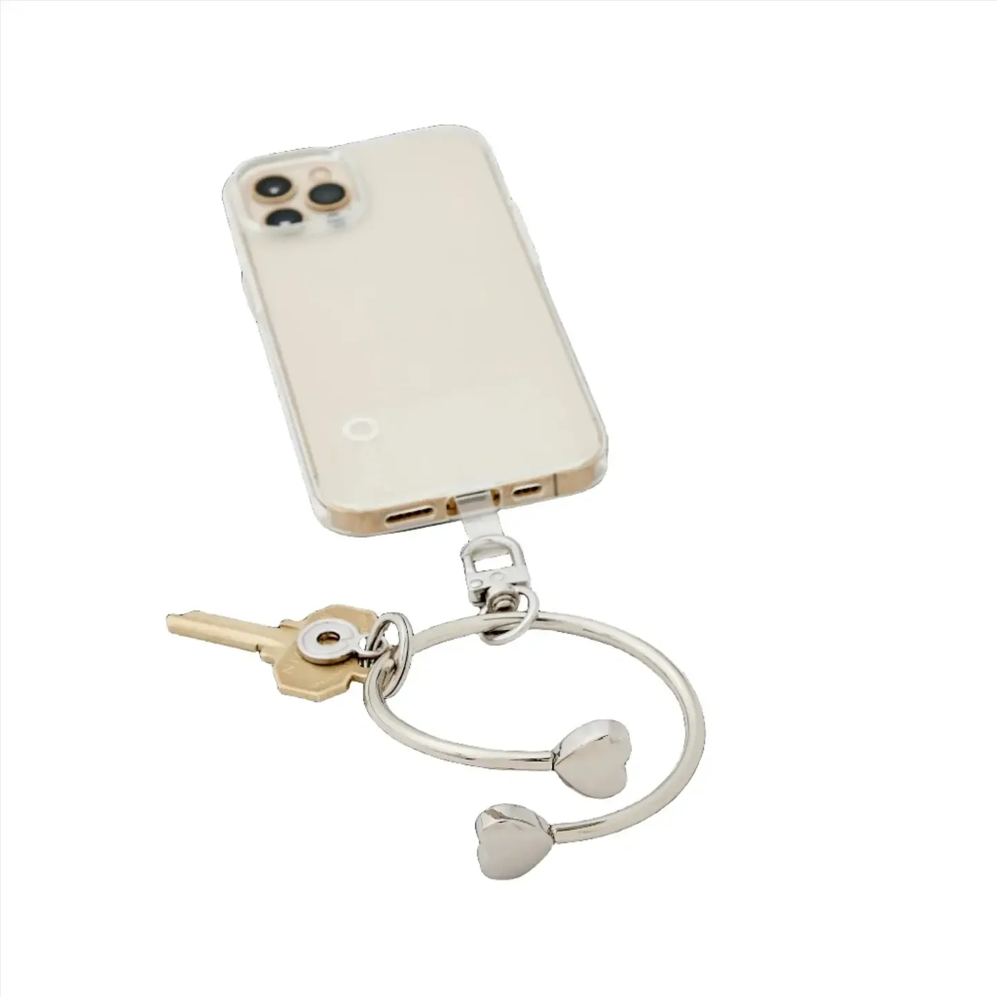 Big O® Phone Bracelet - Silver Heart Phone Wristlet, Color: silver