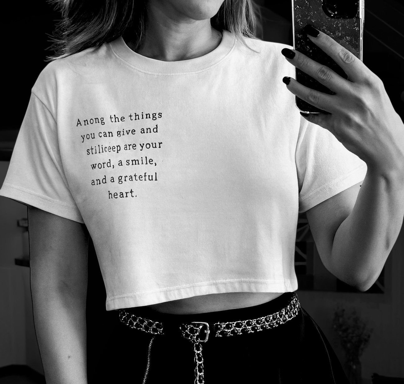 Grateful Heart Tee one size , Size: White