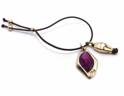 Pulsera Aspid Piedra Violeta