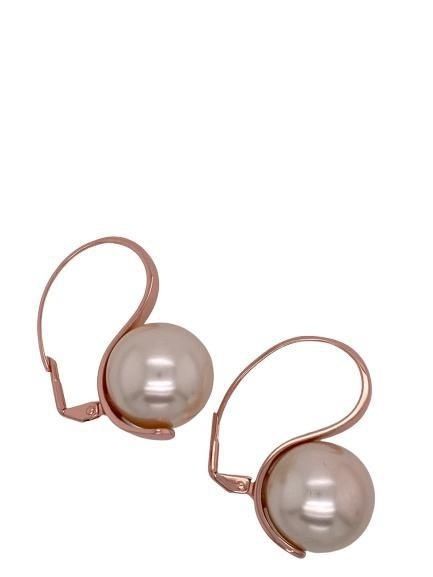 Ball Gold Rose Earrings