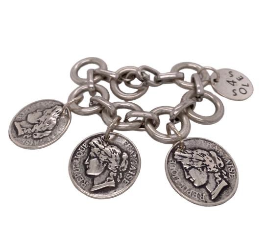 3 coin Bracelet