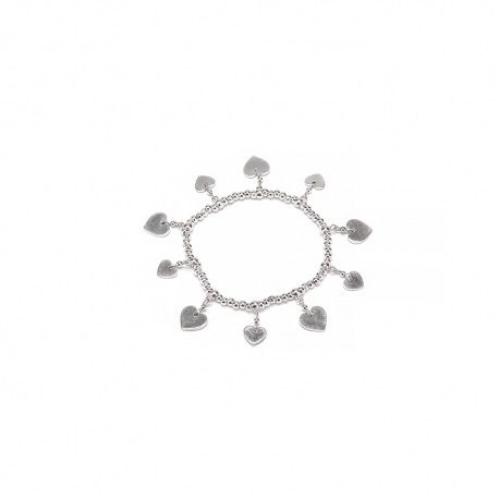 ELASTIC BRACELET HEARTS CHARMS