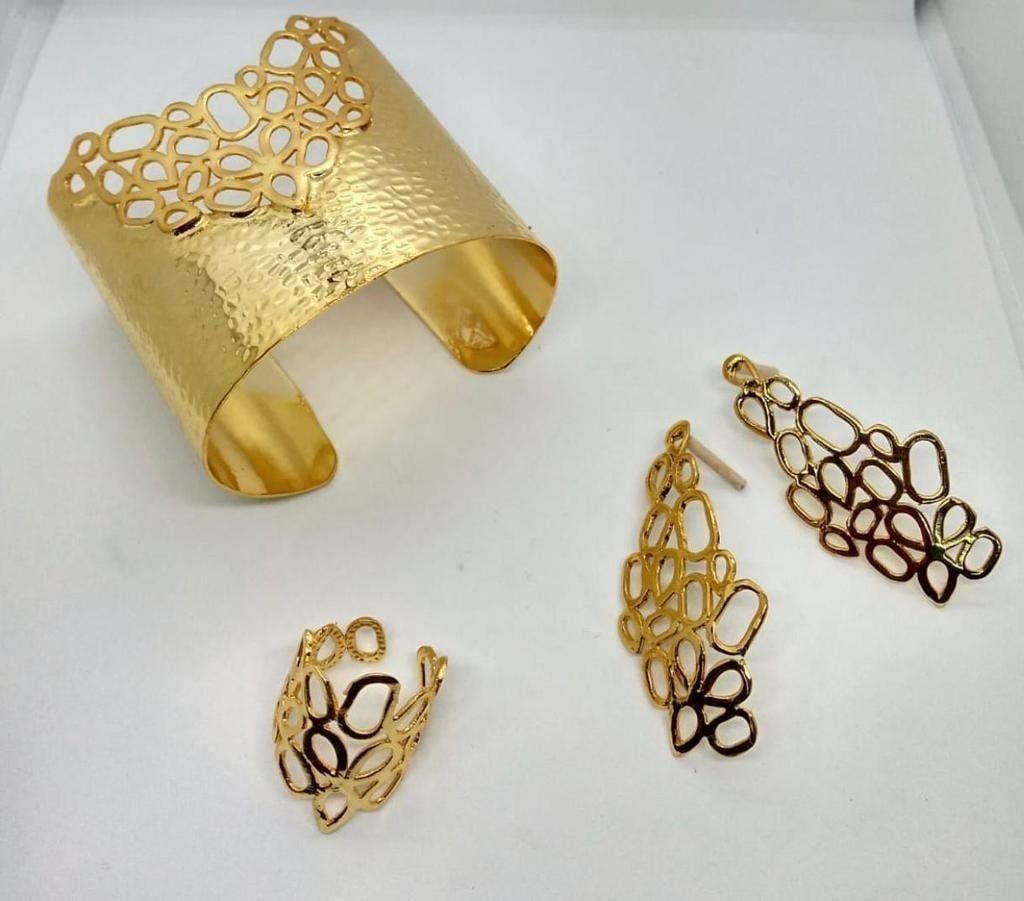 brass cuff, hand made