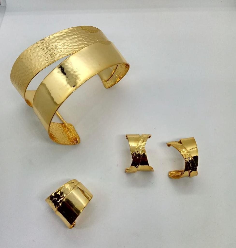 cuff brass gold hand made