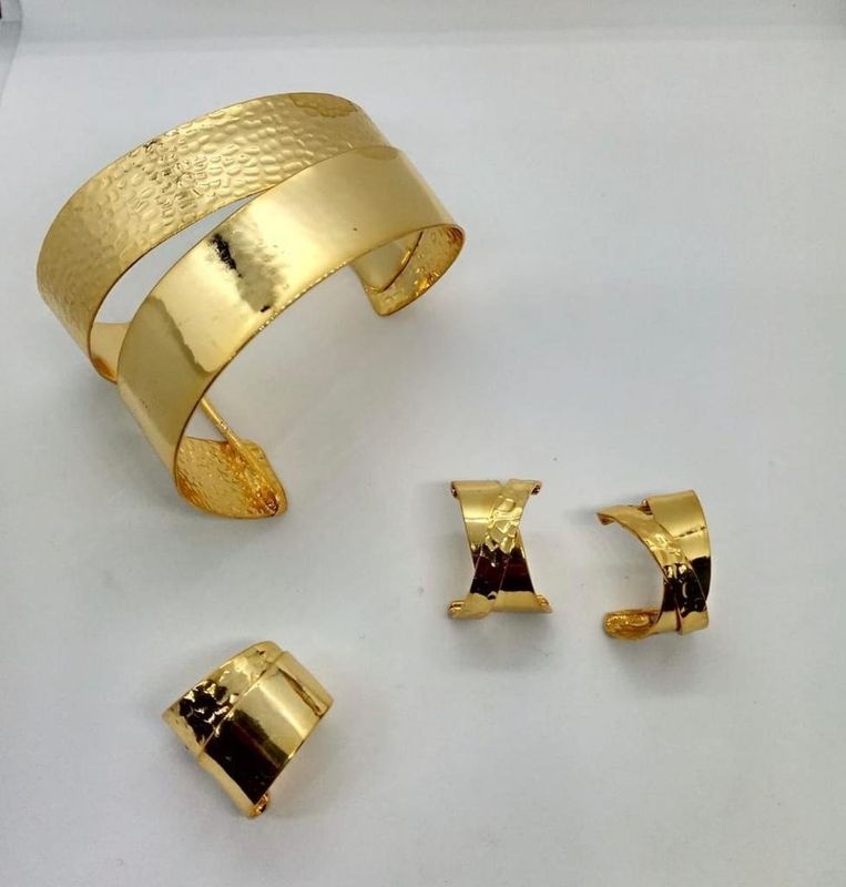 cuff brass gold hand made