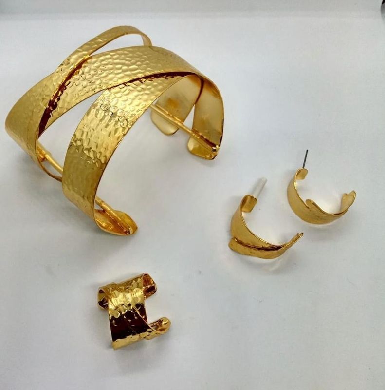 cuff, brass gold hand made