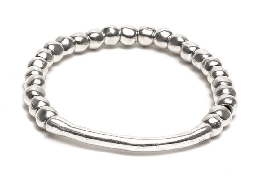 ELASTIC BRACELET IRREGULAR SPHERES BAR