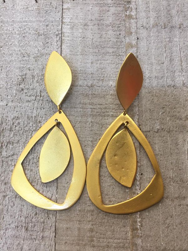 Gold earrings