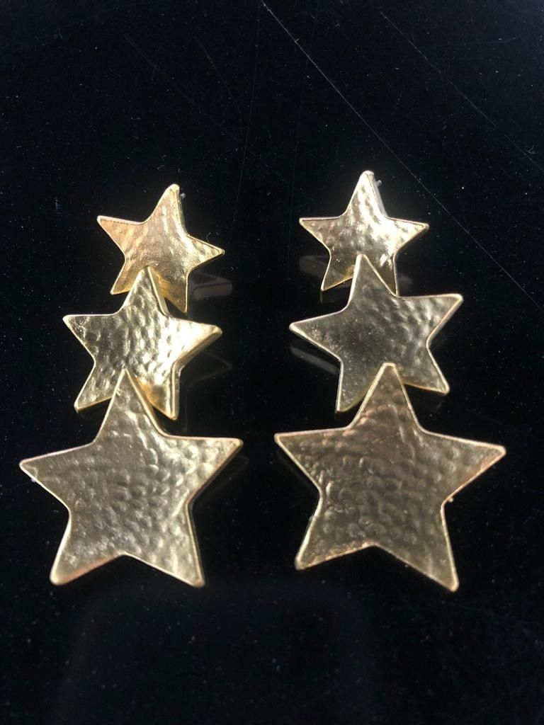 3 Star Earrings
