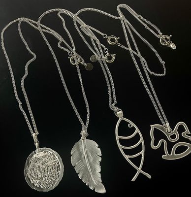 Big Charmm Long Necklace by 4 Soles