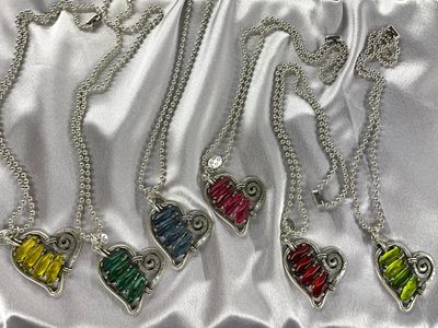 big heart necklace zmac/silver