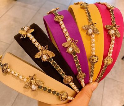 Diamond Bee/Pearl Headband