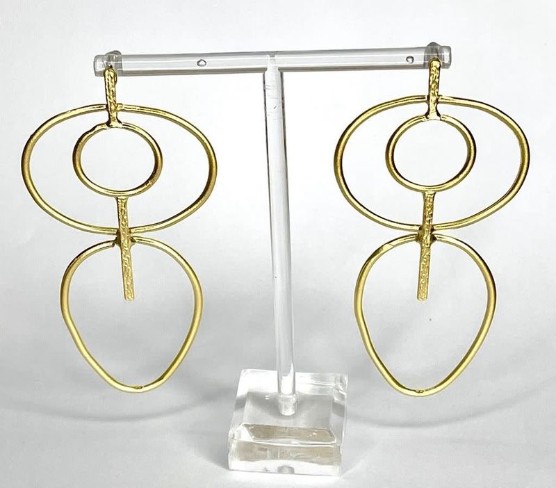 Gold  Circle Earrings