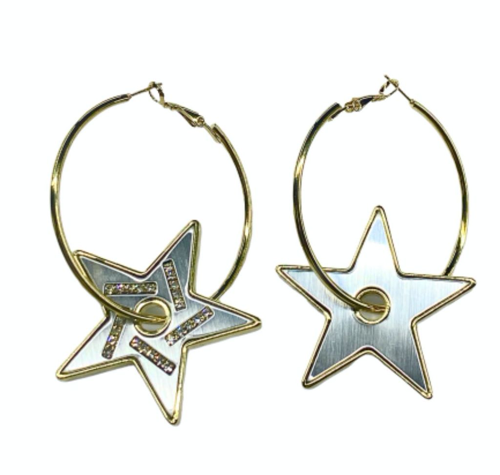 Mirror Star Earrings