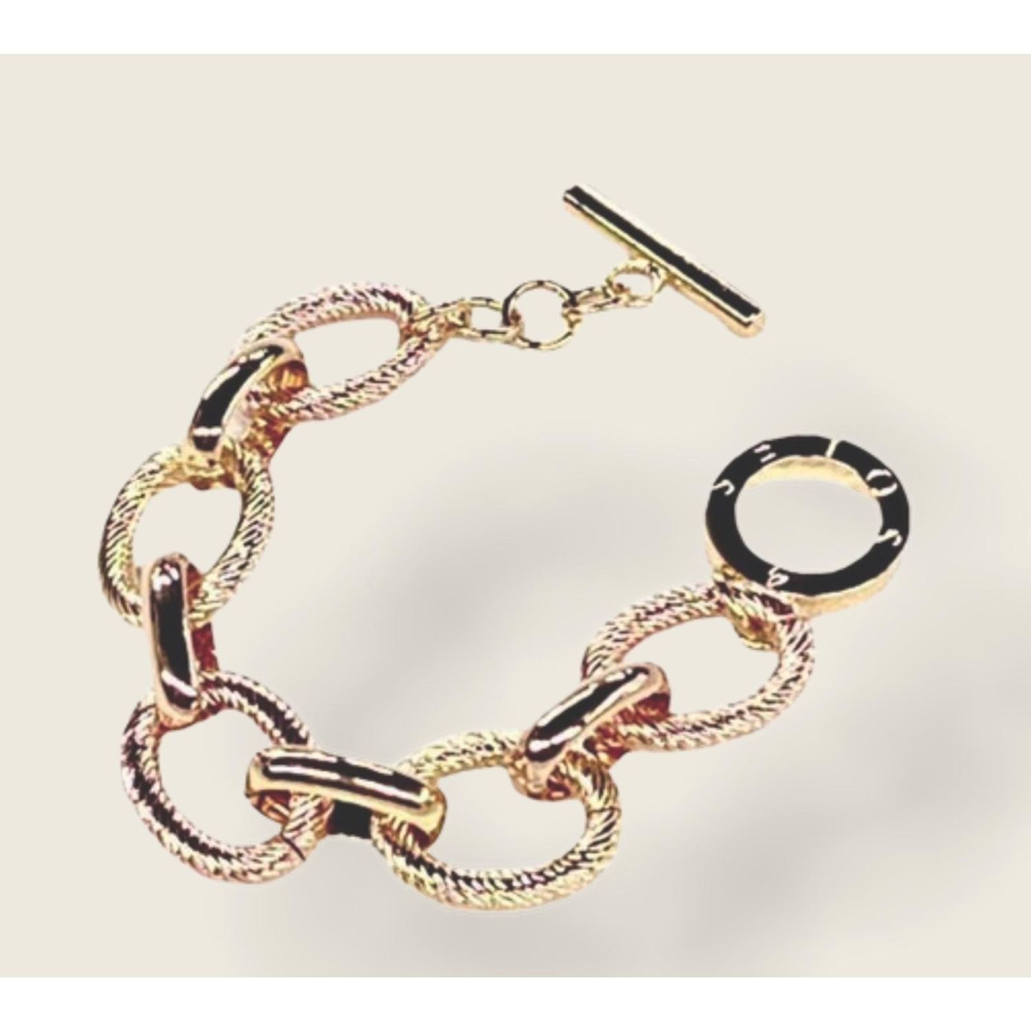 rose gold &amp; Gold 4 Soles Brazalet