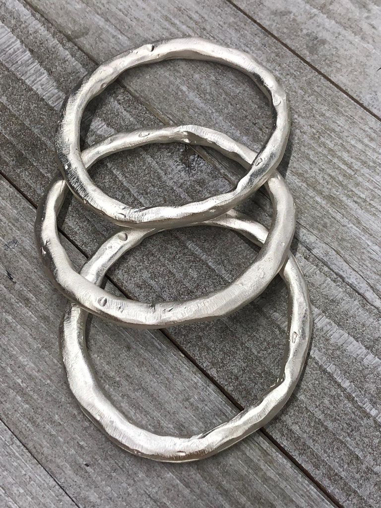 Matte Silver Bangle