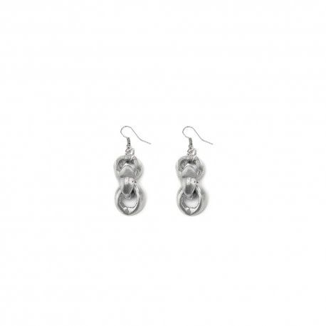 AL17339 - EARRINGS 3 RONDE CHAINE SERRE&#39;