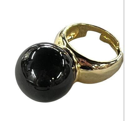 Adjustable Black Ring