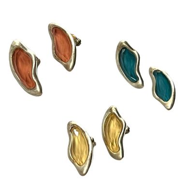 Silver Crystals Studs