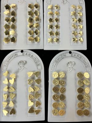 studs earrings Gold Plated