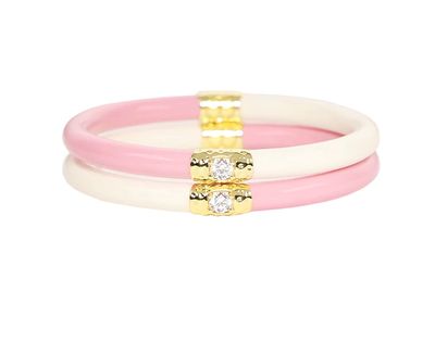 PINK/IVORY YIN &amp; YANG ALL SEASON BANGLES™ (ASB™) FOR KIDS