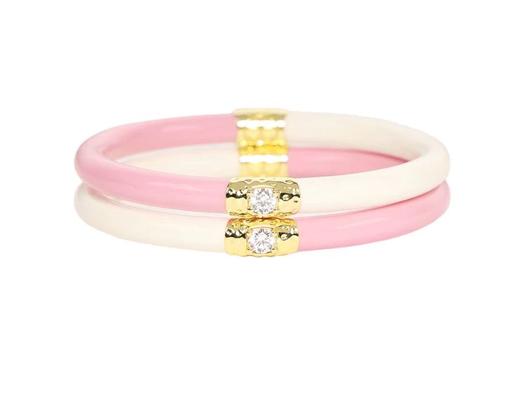 PINK/IVORY YIN &amp; YANG ALL SEASON BANGLES™ (ASB™) FOR KIDS