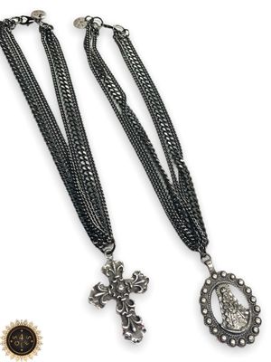 Graphite 4 soles necklace