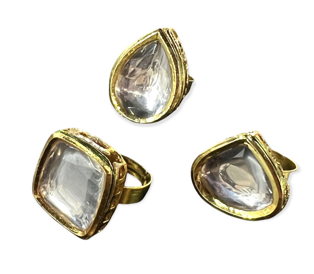 Crystal  adjustable ring