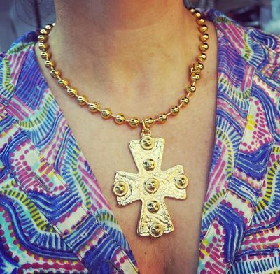 Big Cross 8m Necklace 4 soles