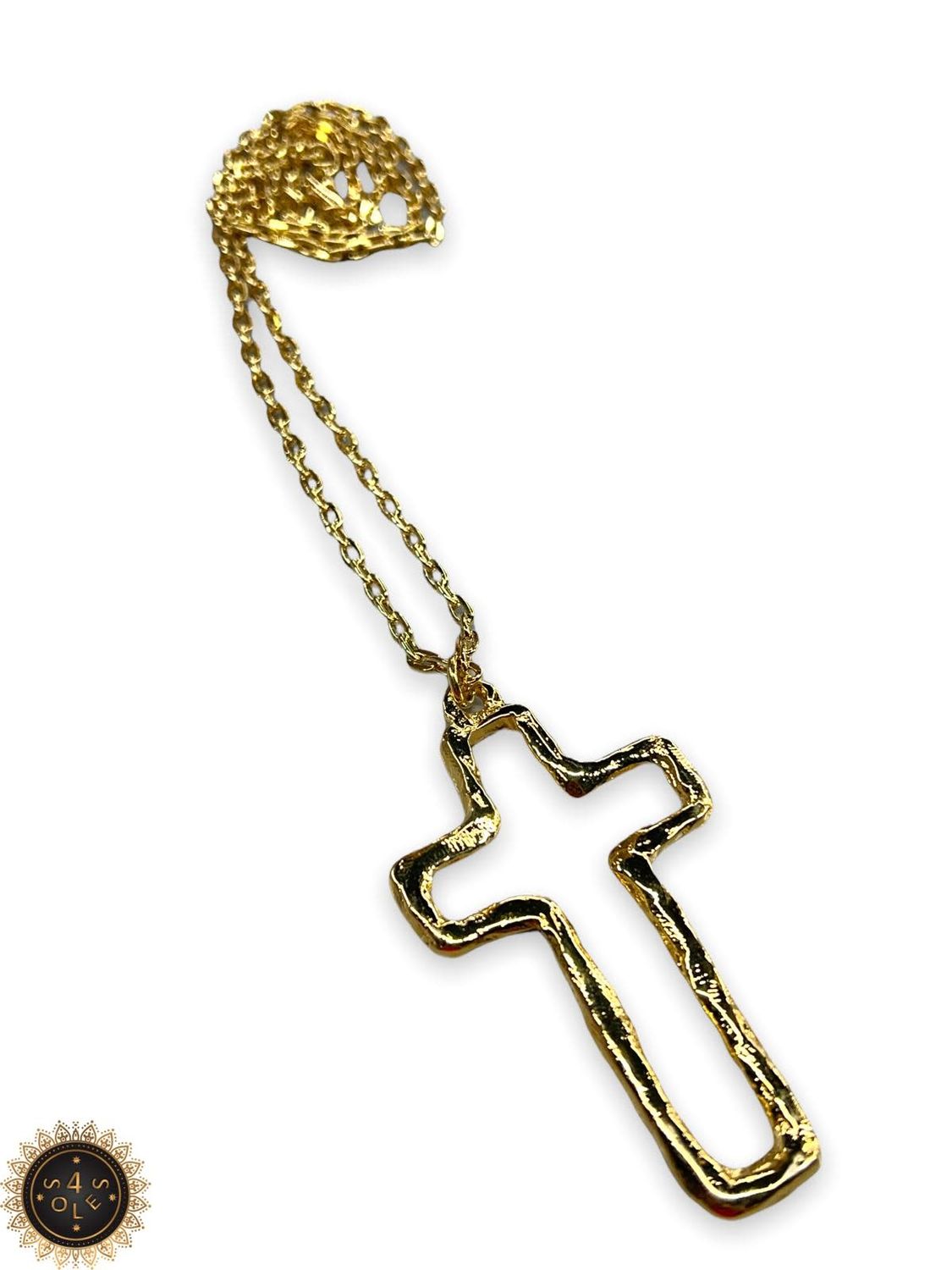2&quot; cross Long Necklace