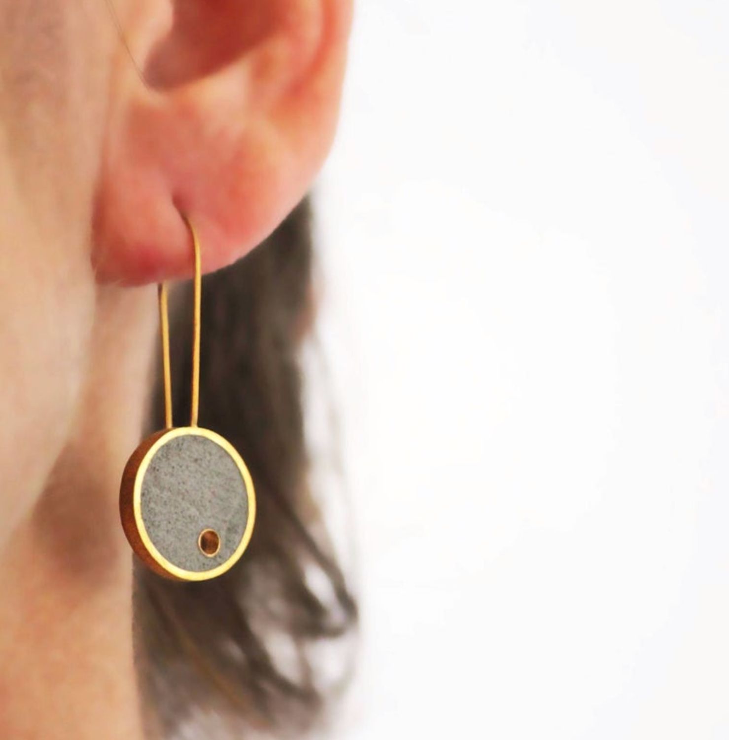 Concrete earrings 2