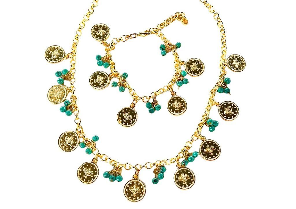Turq &amp; Coins Set
