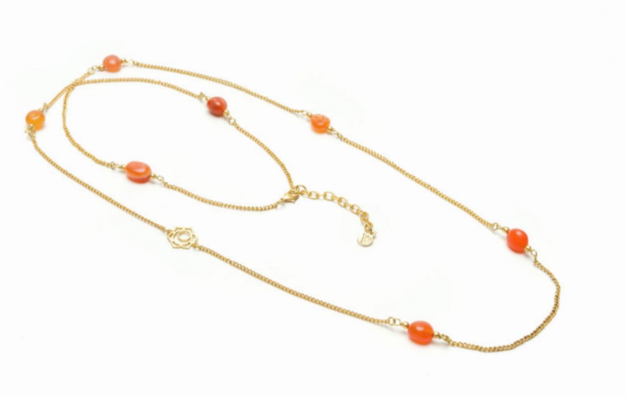 Collana pietre corniola