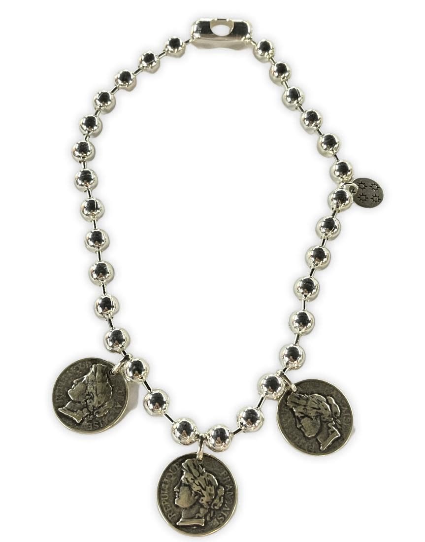 3 Coins   Necklace by 4 soles