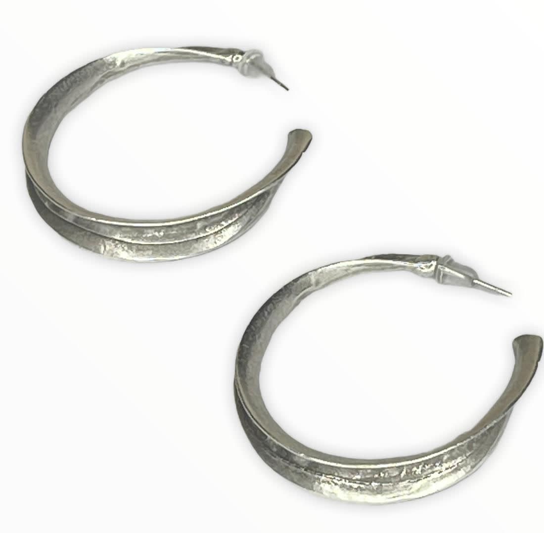 Silver Hoops Earrings