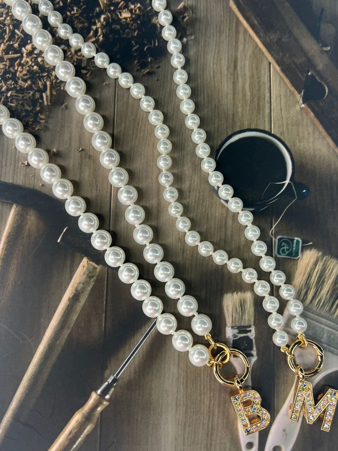 Letter Pearl necklace