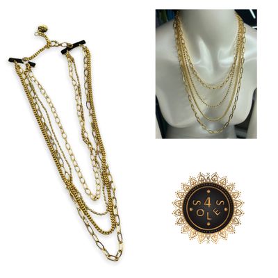 Multi layers necklace 4 soles 