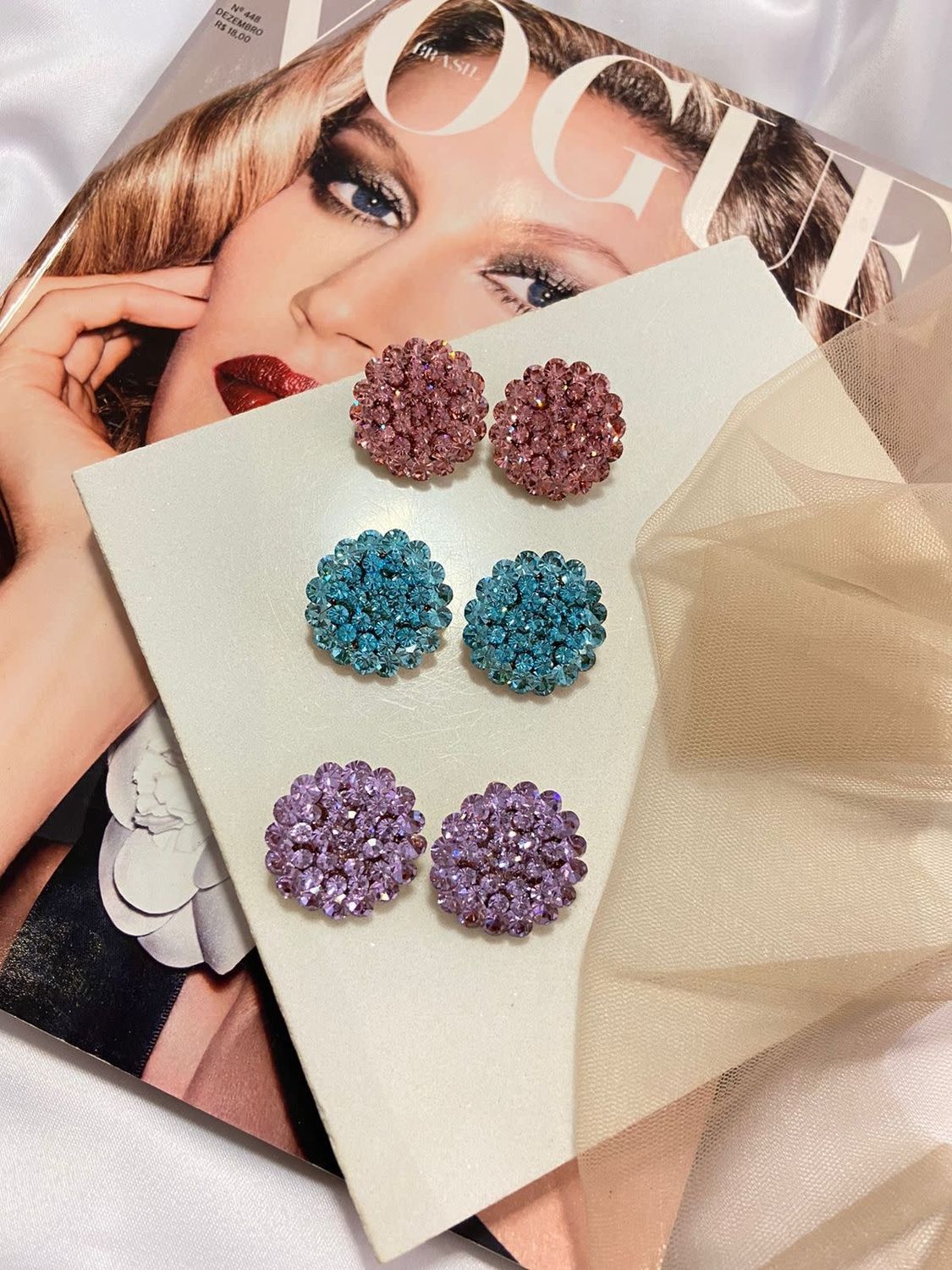 Crystals Stud Amanda Machado