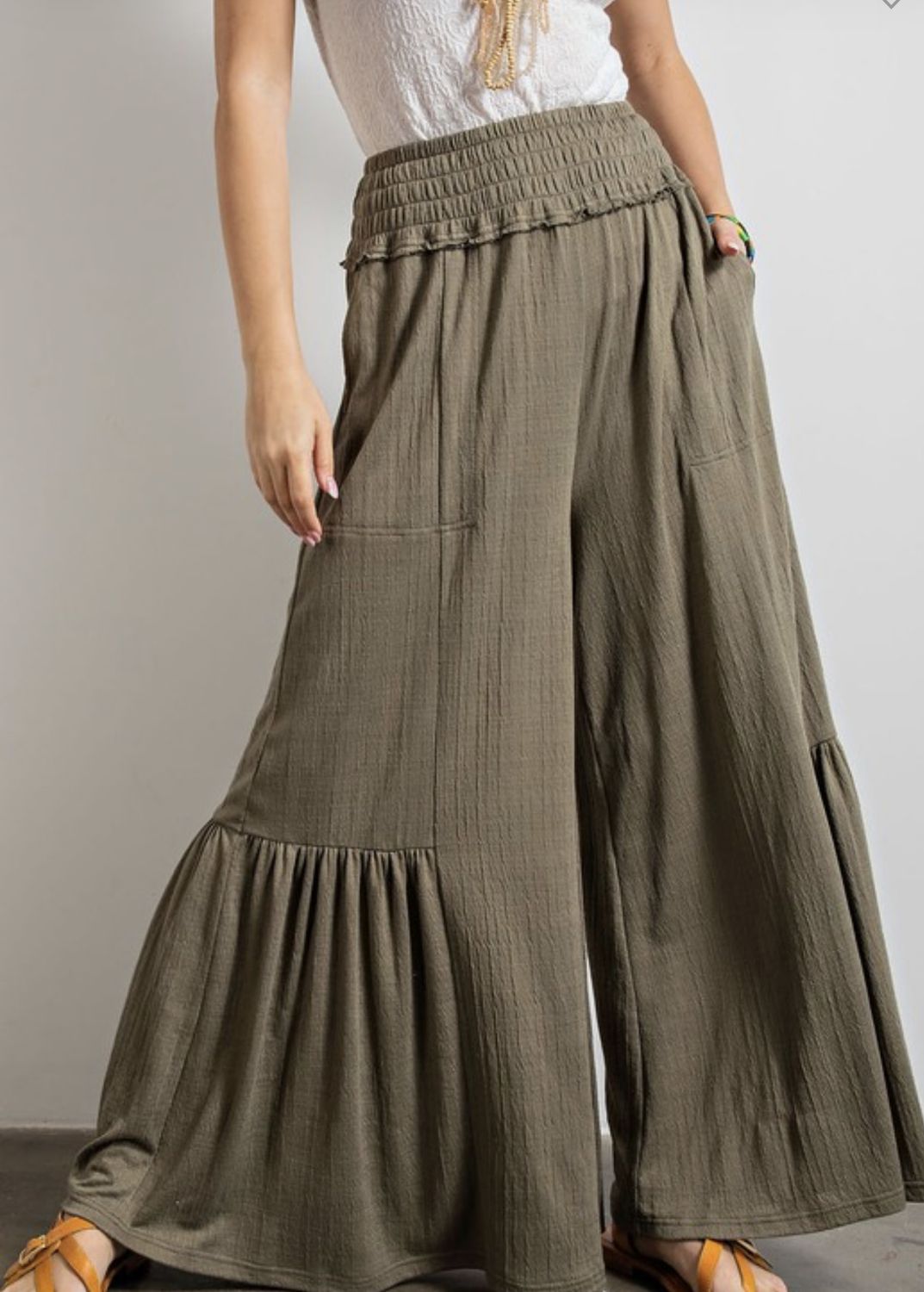 Cotton maxi pant 
