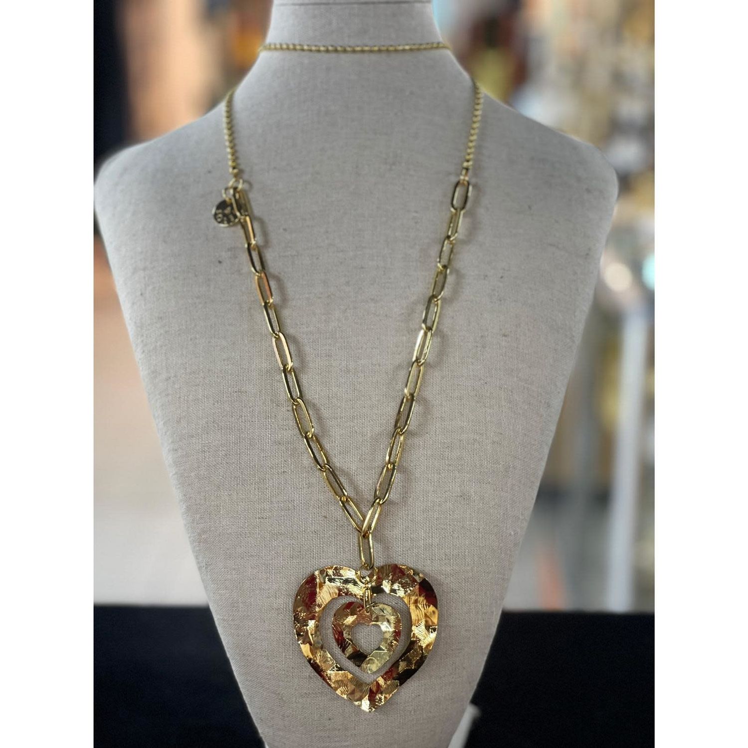 2 heart Necklace by 4 soles