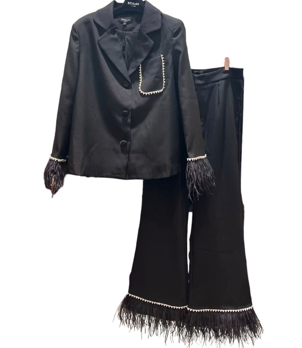 Feather Black Suit
