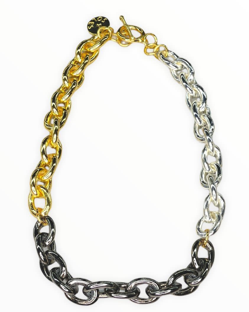 3 Tone Necklace by 4 Soles
