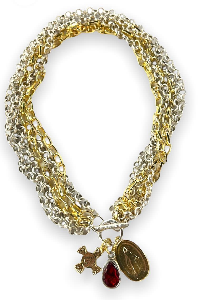 Cross Virgin necklace