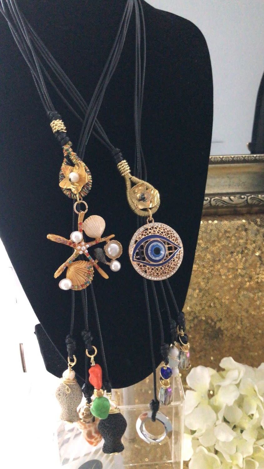 Collar Largo de Cordón 