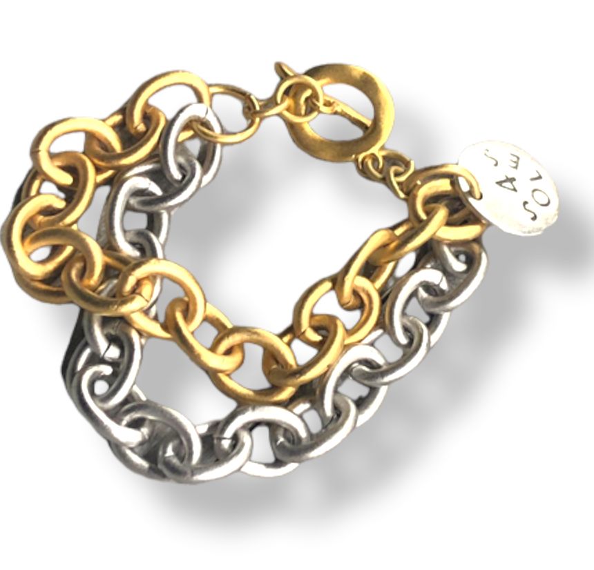 Gold Silver Brazalet