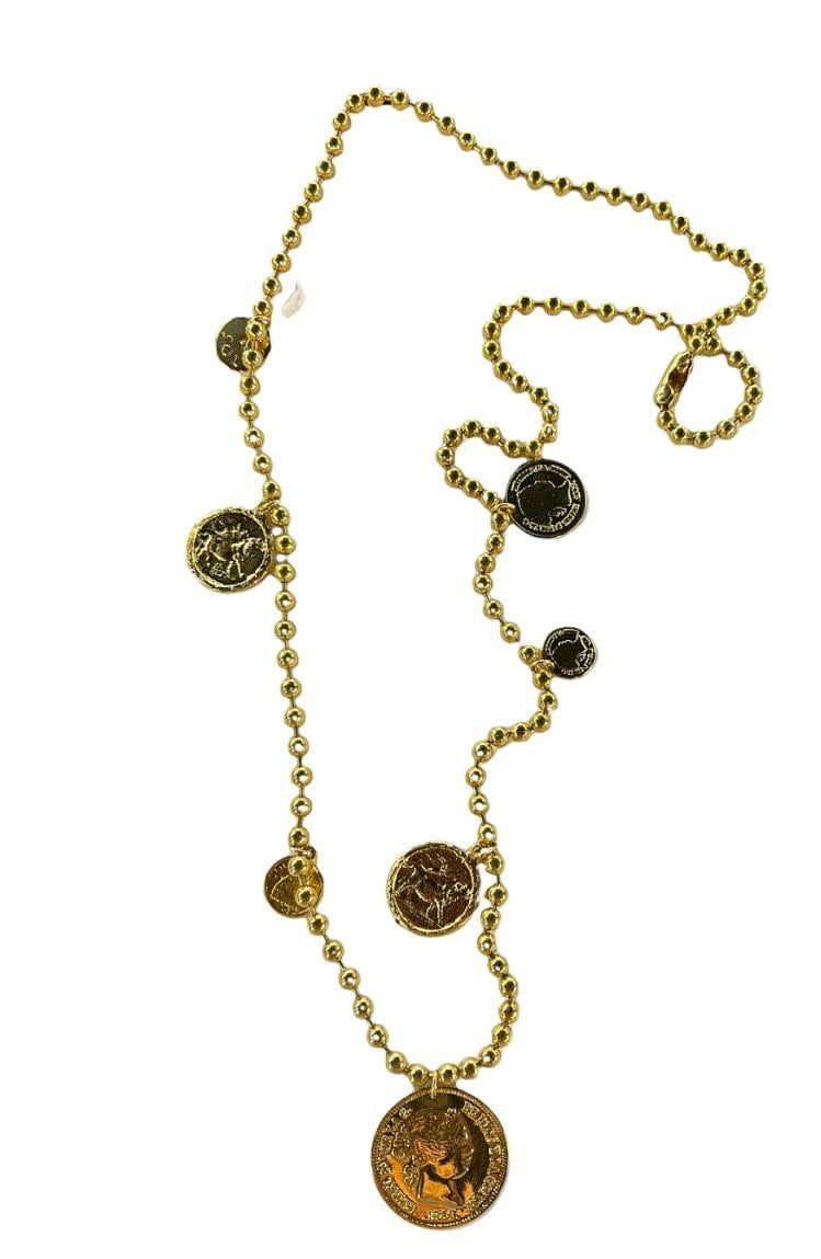Multi coins Necklace 4 soles