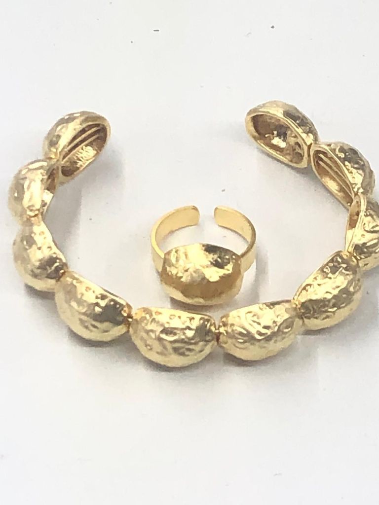 Nugget Set Bracelet and ring