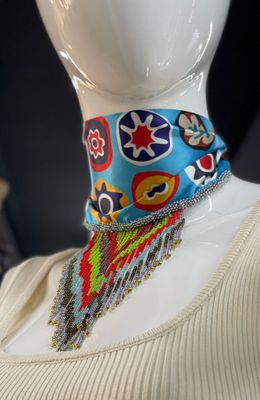 Scarf with Beads