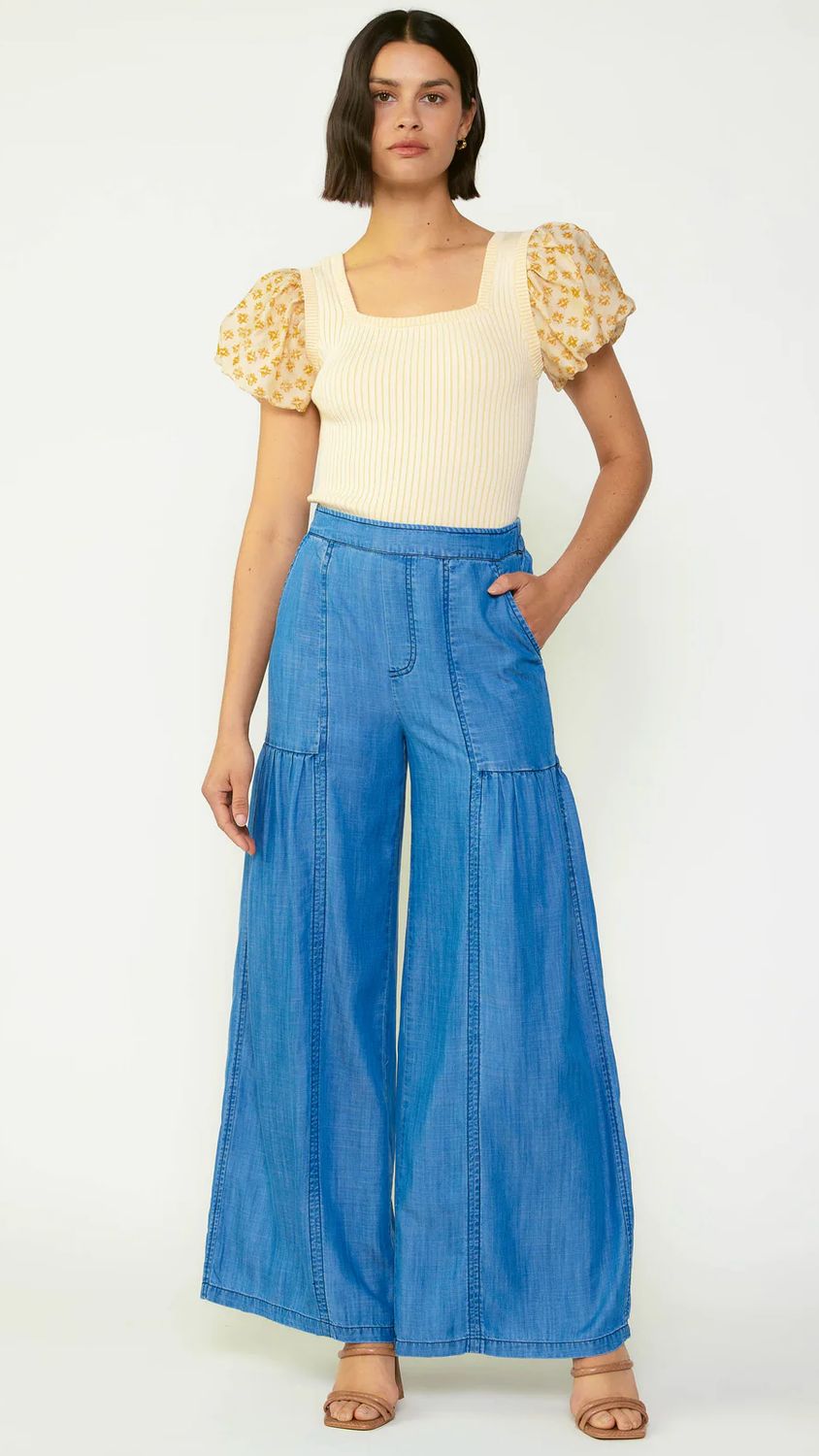 Wide Leg Tiered Pants